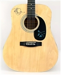 Led Zeppelin: Robert Plant & Jimmy Page Signed Acoustic Guitar (Beckett/BAS LOA)