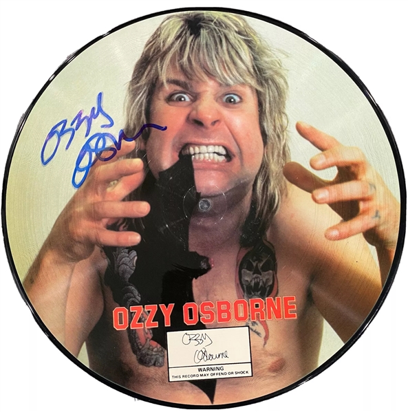 Ozzy Osbourne Signed Vinyl Picture Disc (Beckett/BAS)