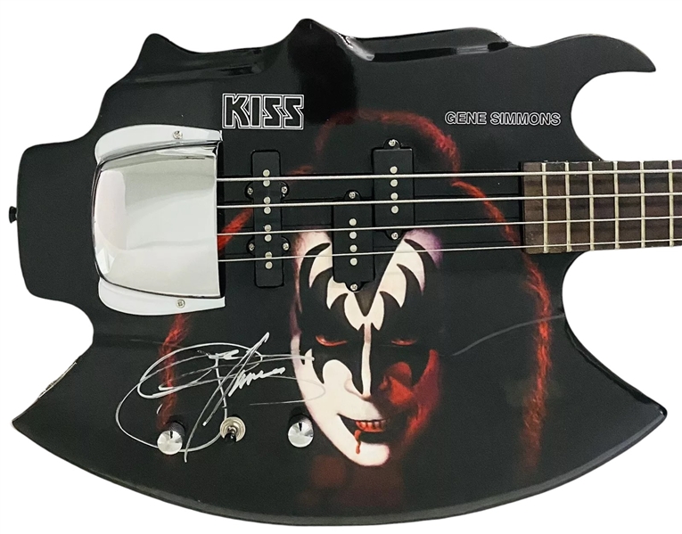 KISS: Gene Simmons Signed Limited Edition Cory Axe Bass Guitar (Beckett/BAS)