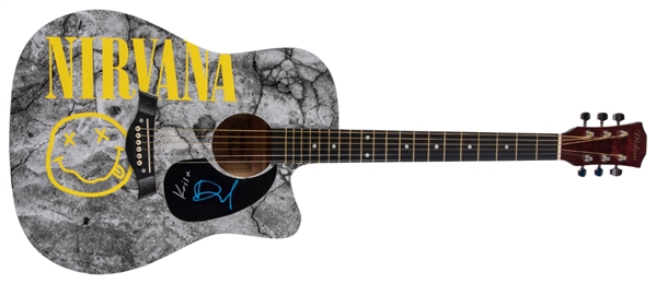 Nirvana: Dave Grohl & Krist Novoselic Signed Acoustic Guitar (JSA LOA)