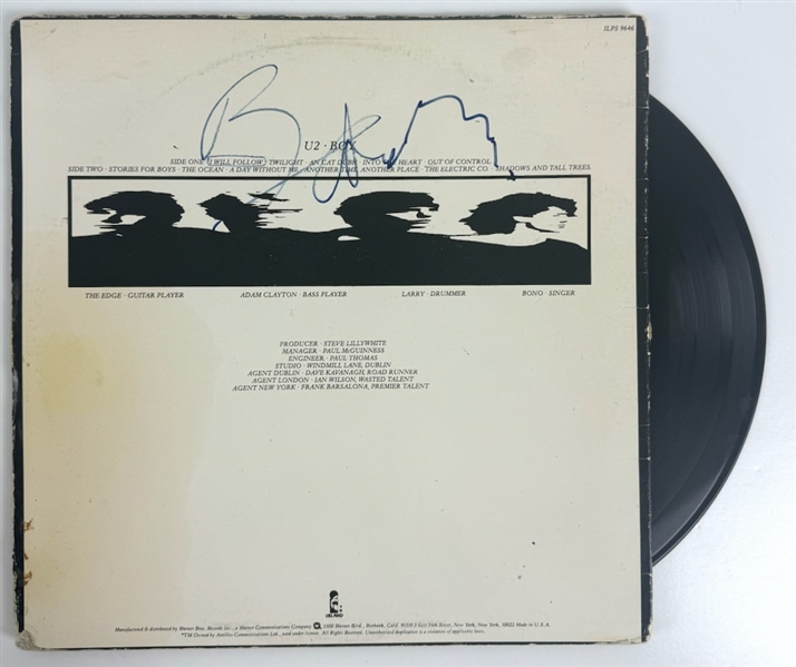 U2: Bono Signed "Boy" Album (Beckett/BAS)