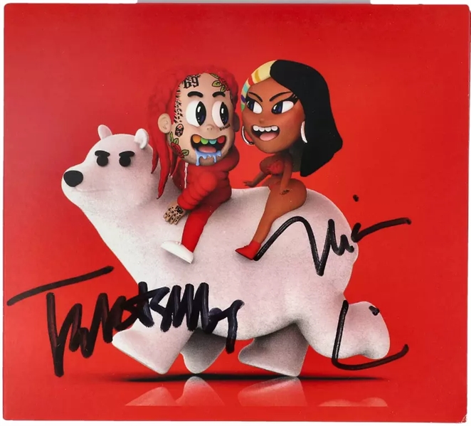 Tekashi 69 & Nicki Minaj Rare Dual-Signed "Trollz" CD (JSA COA)