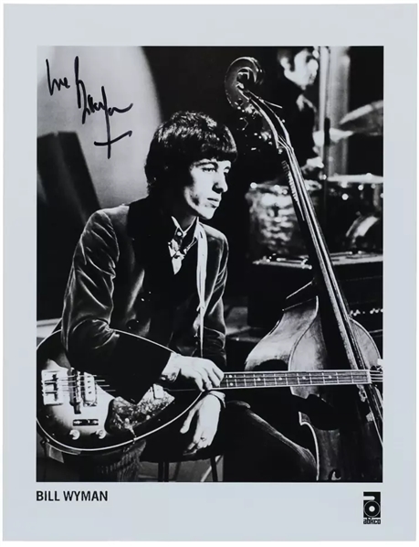 Rolling Stones: Bill Wyman Signed 8" x 10" Photo (PSA/DNA)