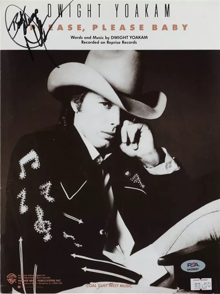 Dwight Yoakam Signed "Please, Please Baby" Songbook (PSA/DNA)