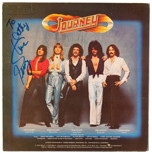 Journey Vintage c. 1979 Group Signed Promotional "Evolution" Album w/ All Five Members! (Third Party Guaranteed)