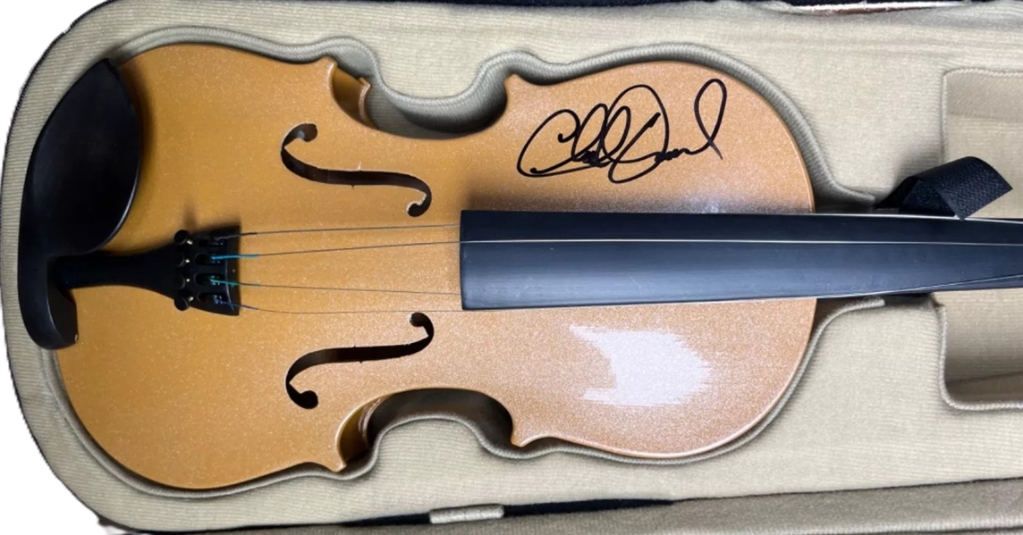 Charlie Daniels Near-Mint Signed Gold Fiddle (Third Party Guaranteed)