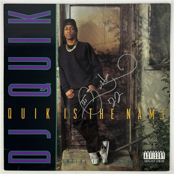 DJ Quik Signed "Quik is the Name" Album Cover (Beckett/BAS LOA)