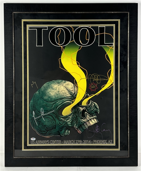 Tool: Group Signed Poster in Framed Display (PSA/DNA LOA)