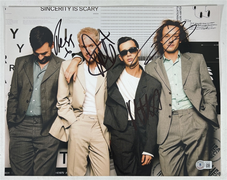 The 1975 Group Signed 11" x 14" Photo (4 Sigs)(Beckett/BAS LOA)