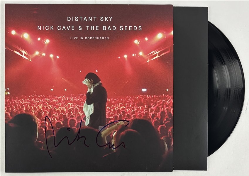 Nick Cave Signed "Distant Sky" Album Cover w/ Vinyl (Beckett/BAS)