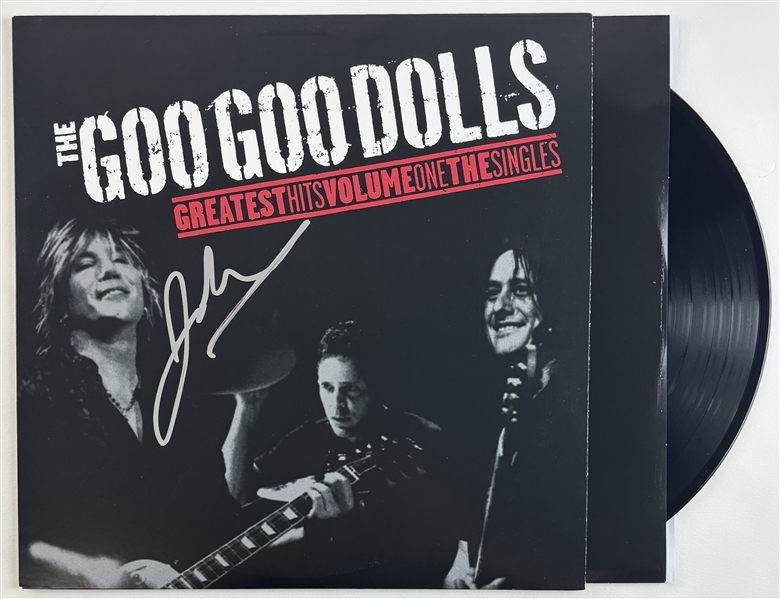 Goo Goo Dolls : John Rzeznik Signed "Greatest Hits" Album Cover w/ Vinyl (Beckett/BAS)