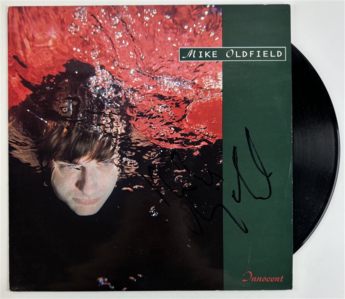 Mike Oldfield Signed "Innocent" Album Cover (Beckett/BAS)