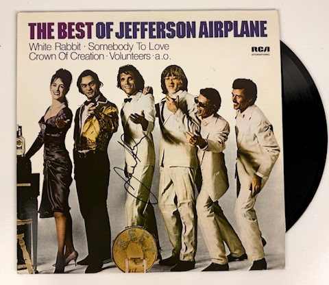 Jorma Kaukonen Signed “The Best of Jefferson Airplane” Album Record LP (Beckett/BAS)