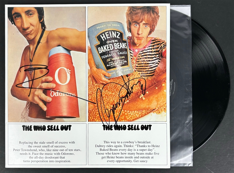 The Who: Daltrey & Townshend In-Person Dual-Signed “The Who Sell Out” Record Album (2 Sigs) (Beckett/BAS)