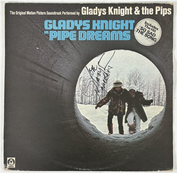 Gladys Knight Signed “Pipe Dreams” Album Cover (Beckett/BAS)