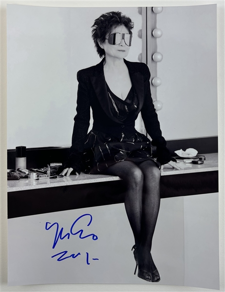 Yoko Ono Signed 8" x 10" Black and White Photo (Beckett/BAS)