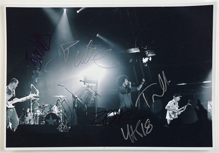 Rage Against the Machine Group Signed 8.25" x 12" Photo (Beckett/BAS LOA)