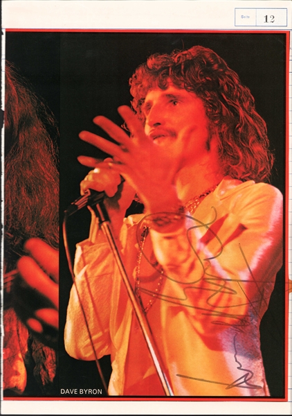 Dave Byron 8" x 10.5" Magazine Photo (Beckett/BAS)