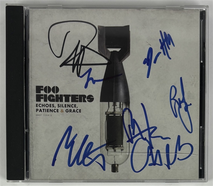 Foo Fighters: Fully Group Signed CD Insert (7 Sigs)(Epperson/REAL LOA)