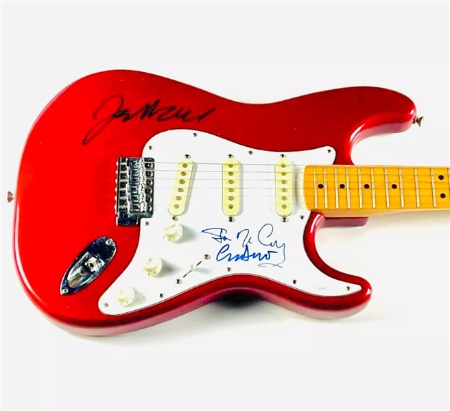 YARDBIRDS: Group Signed Guitar (3/Sigs) (JSA)  (John Brennan Collection) 