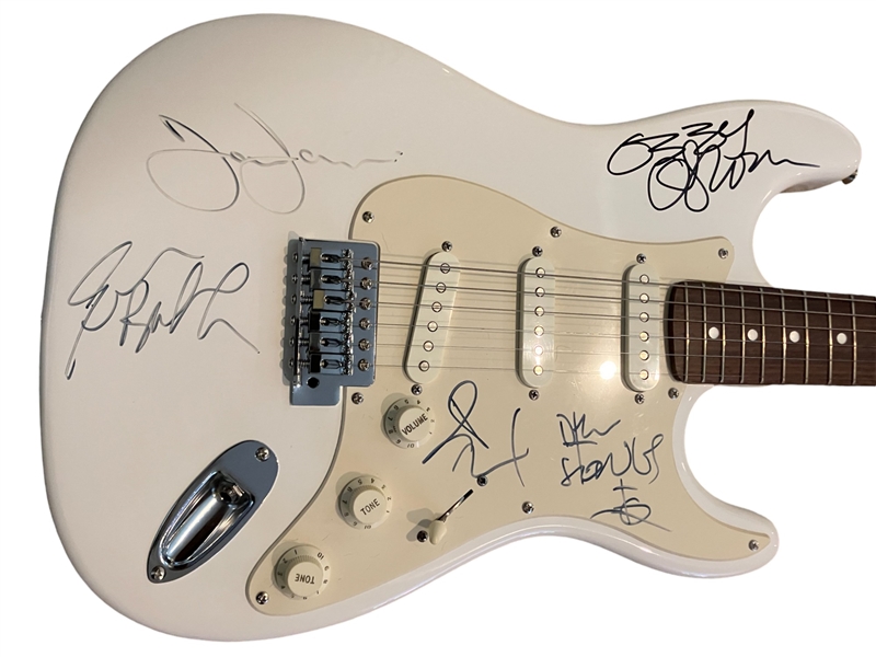 Black Sabbath Group Signed Strat Style Electric Guitar (4 Sigs)(PSA/DNA LOA)