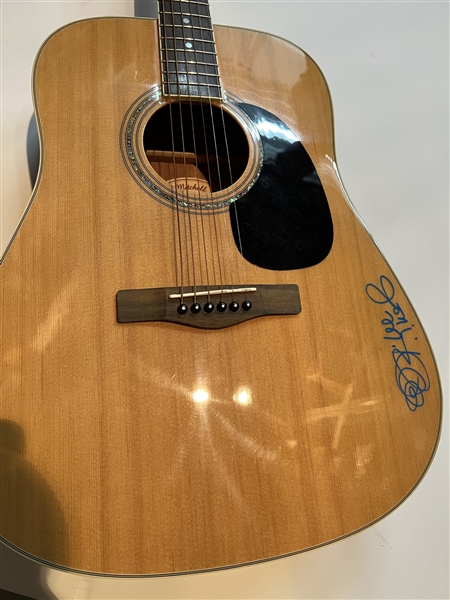 Joni Mitchell Signed Acoustic Guitar w/ On-The-Body Autograph! (JSA LOA)