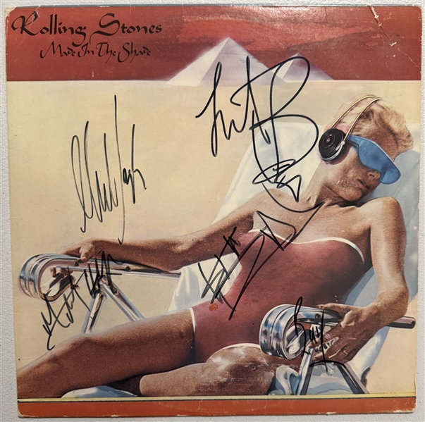 Rolling Stones: Multi-Signed "Made in the Shade" Album Cover (5 Sigs)(PSA/DNA LOA)