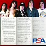 AC/DC Incredible Vintage Signed 1976 Management Agreement with Legal Signatures - On Heels of 1976-77 High Voltage Tour! (PSA/DNA LOA)