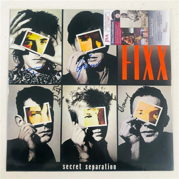 The Fixx Group Signed Album (5 Sigs) (John Brennan Collection) (JSA)