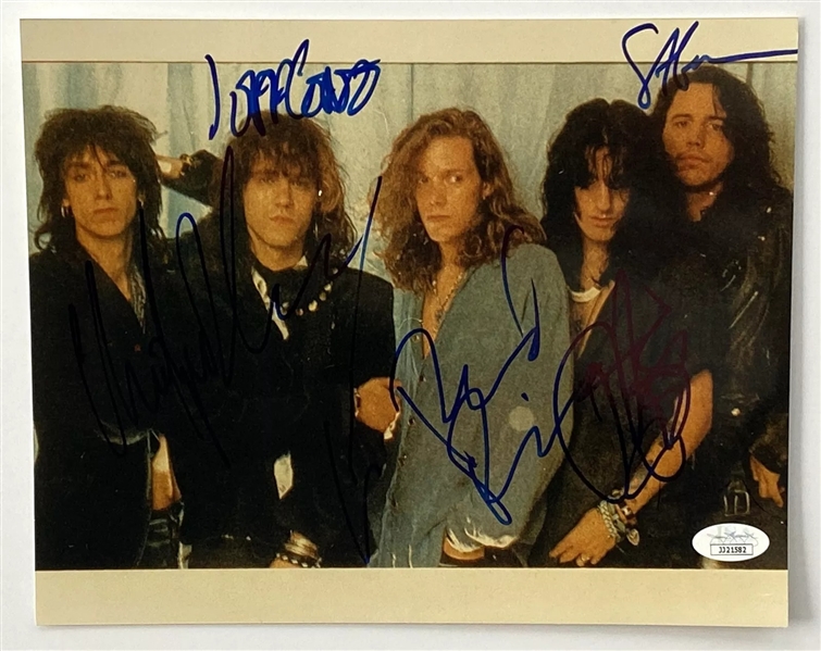 Black Crowes Group Signed 8x10 Photograph (5 sigs) (JSA) (John Brennan Collection) 