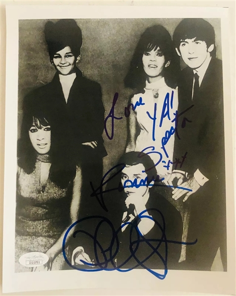 The Ronettes: Phil and Ronnie Spector Signed 8x10 Photograph (2 Sigs) (JSA) (John Brennan Collection) 