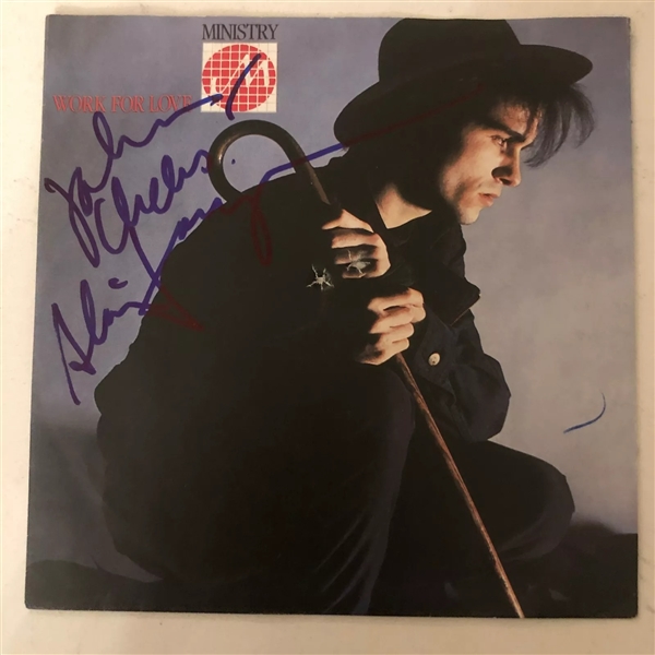 Ministry: Alain Jourgensen signed 45 Album (Beckett/BAS) (John Brennan Collection)