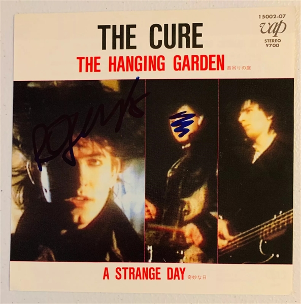 The Cure: Robert Smith Signed 45 Album (Beckett/BAS) (John Brennan Collection) 