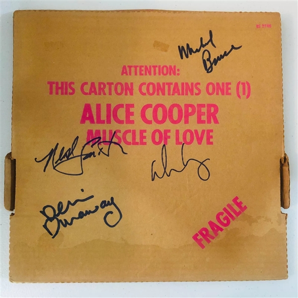 Alice Cooper: Groups Signed Album (4 Sigs) (JSA) (John Brennan Collection) 