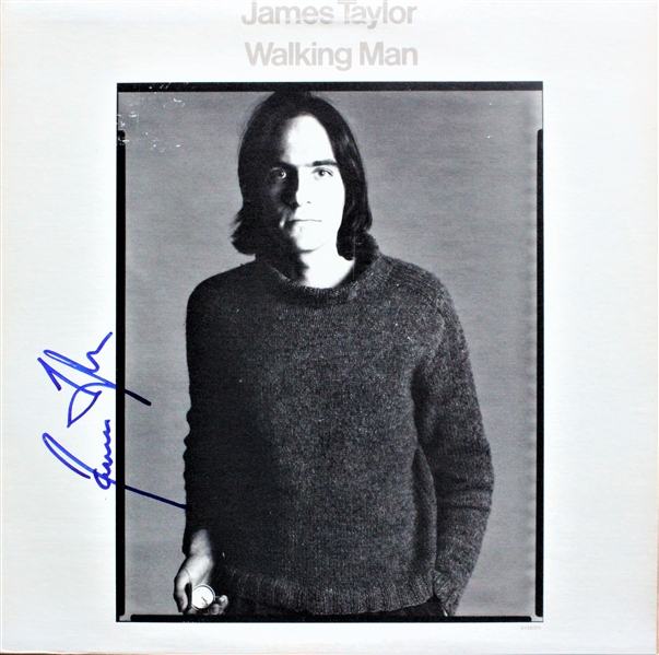 James Taylor Signed "Walking Man" Album Cover (ACOA)