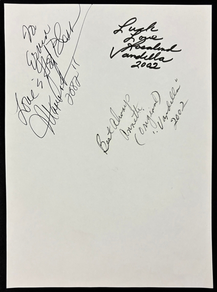 Martha and the Vandellas Group Signed 8" x 10" Page (Beckett/BAS)