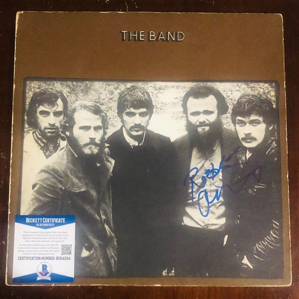 The Band: Robbie Robertson signed Album (Beckett/BAS) (John Brennan Collection) 