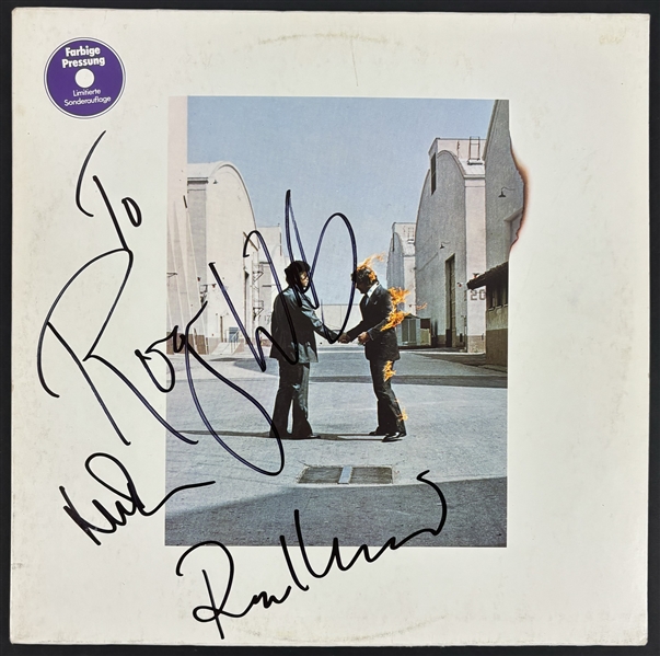 Pink Floyd Multi-Signed "Wish You Were Here" Album Cover (Beckett/BAS LOA)