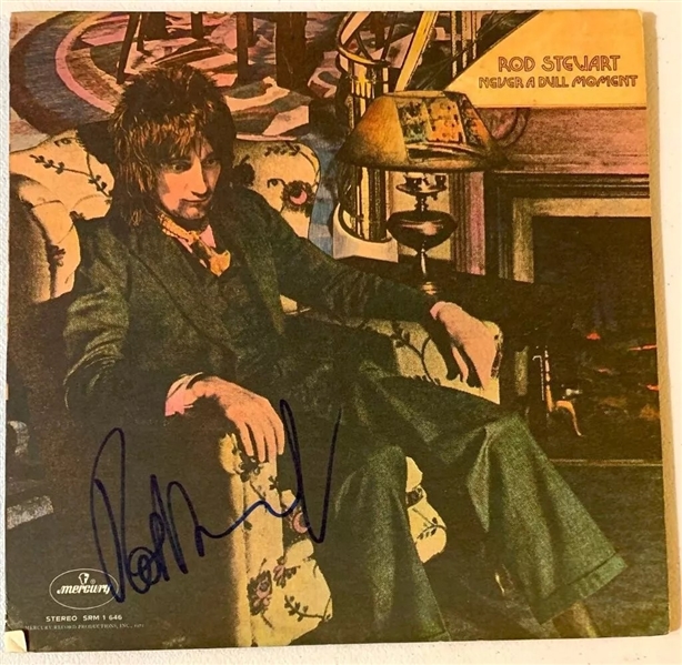 Rod Stewart Signed "Never a Dull Moment" Album (Beckett/BAS) (John Brennan Collection) 