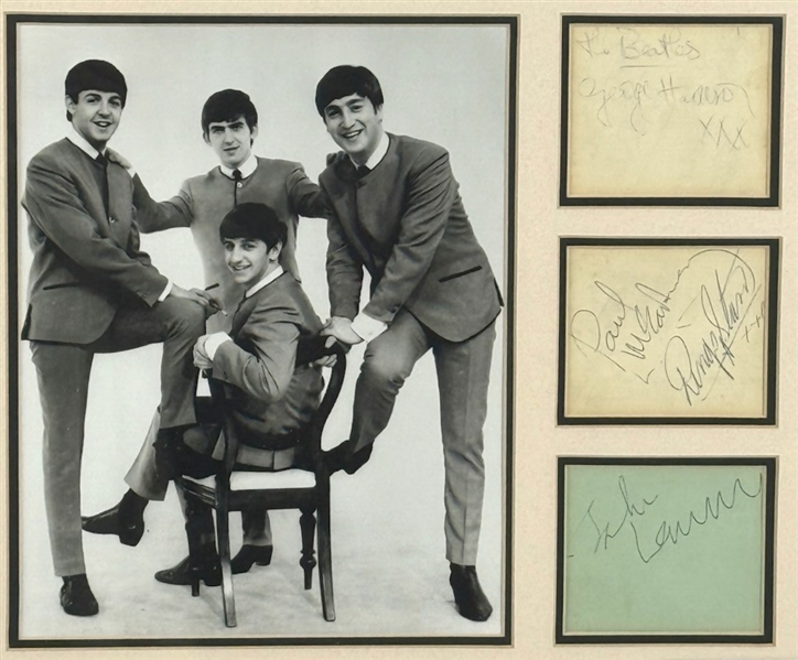 The Beatles Framed Set of 1963 Autographs (Caiazzo)