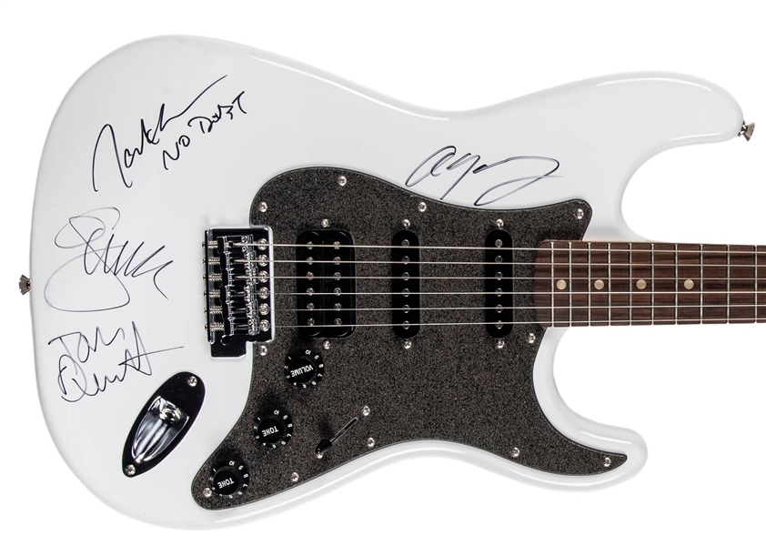 No Doubt RARE Group Signed Fender Squier Stratocaster with Desirable On The Body Autographs (JSA LOA)