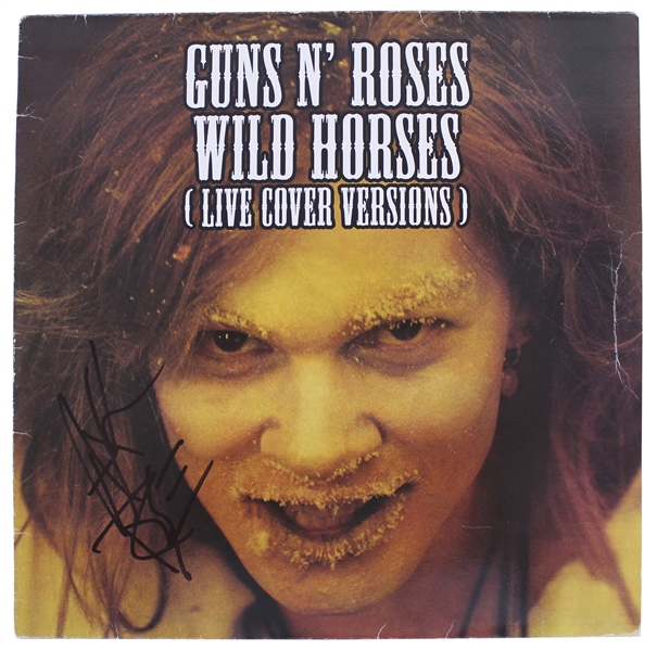 Guns N Roses: Axl Rose Signed "Wild Horses" 12" Album Single (Beckett/BAS LOA)