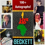 Live Aid U.S.A. Extensively-Signed Official Program w/ Bob Dylan, Rolling Stones, Led Zeppelin, Tom Petty, Madonna & Many More! (100+ Total Sigs!) (Beckett/BAS LOA) 