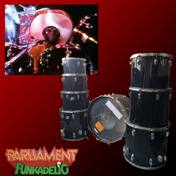 Jerome "Bigfoot" Braileys Personally Owned & Played Drum Kit from Parliament Funkadelic! (Letter of Provenance)