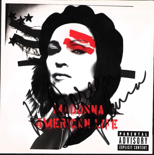 Madonna Signed "American Life" CD Insert (JSA LOA)