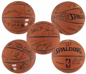 1992 Dream Team Signed Basketball w. Jordan, Johnson, Bird, Barkley & More! (12 Sigs)(UDA & PSA Holo)(Beckett/BAS LOA)