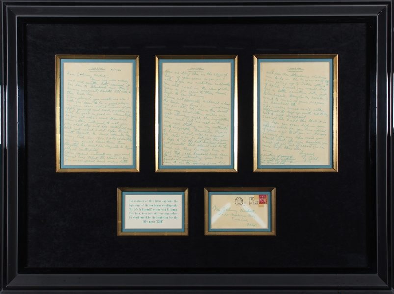 Ty Cobb Handwritten & Signed 3-Page Letter with Great Baseball Content to Young Admirer! (JSA LOA)