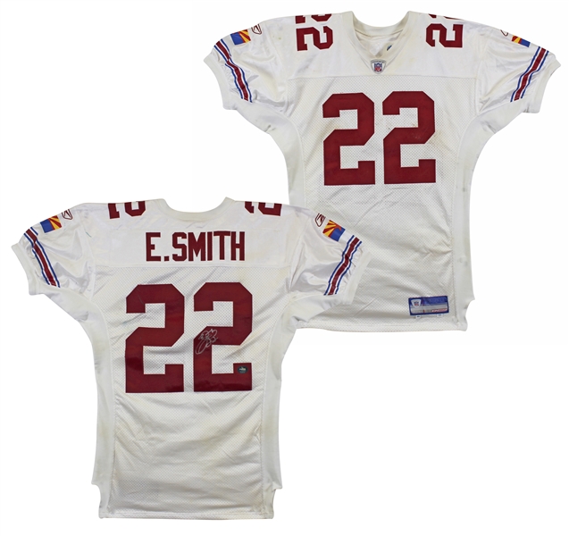 Emmitt Smith Game Worn, Photomatched & Signed Arizona Cardinals Jersey :: Worn 9/14/03 vs. Seattle Seahawks (Beckett/BAS & Emmitt Smith/Prova LOAs)