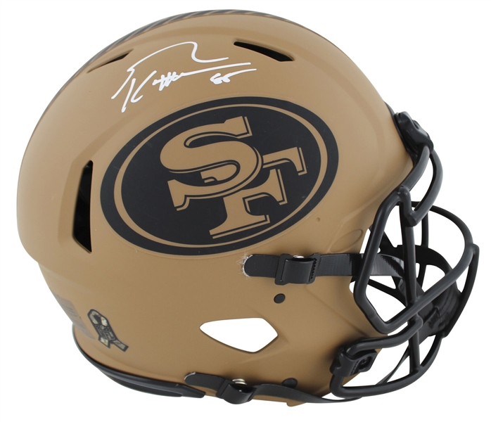 George Kittle Signed 49ers Salute to Service II Full Size PROLINE Model Helmet (Beckett/BAS Witnessed)