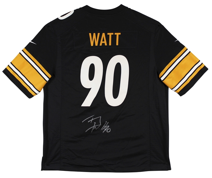 TJ Watt Signed Pittsburgh Steelers Nike Game Jersey (Beckett/BAS Witnessed)